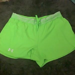 Under Armour Neon Green Shorts